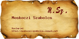 Moskoczi Szabolcs névjegykártya
